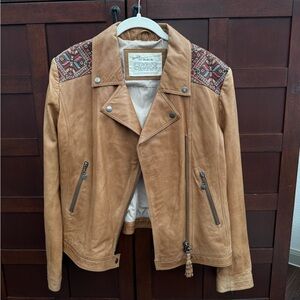 Odd Molly REAL Leather Jacket with Embroidered Shoulders